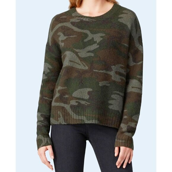 RAILS Perci Camouflage Wool Sweater Green Brown Size Medium - Picture 1 of 8